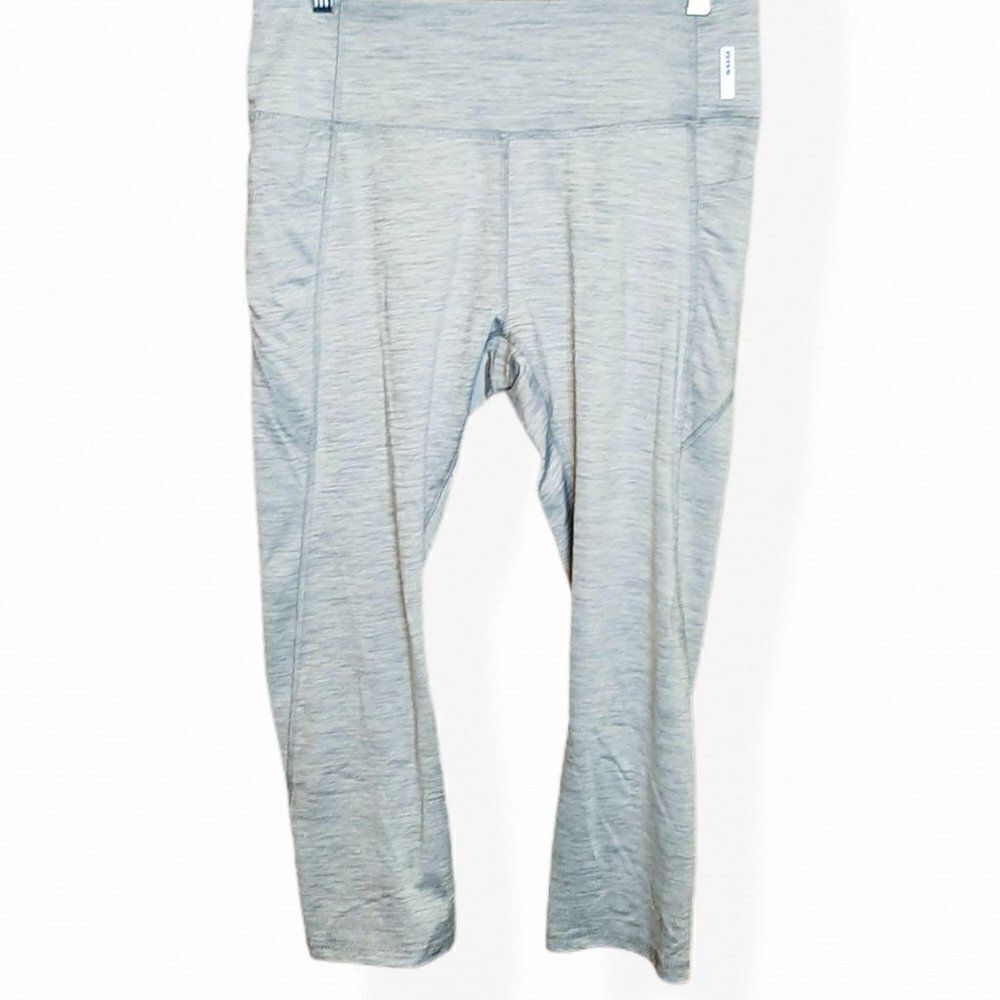RBX Cropped Athletic Pants in Light Gray sz L
